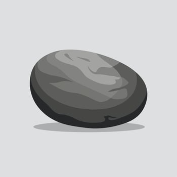 A stone on a white background vector