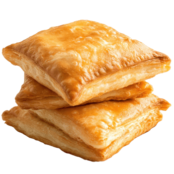 Homemade Cheese Puff Pastry on transparent background png