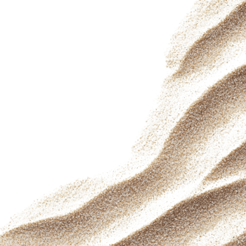 White Sand Summer Texture on transparent background. png