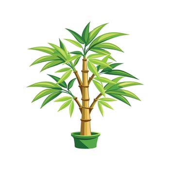 Stunning Bamboo Palm in the Garden vector