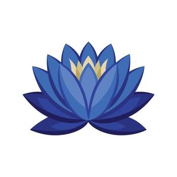 Charming Blue Lotus Nymphaea Plant vector