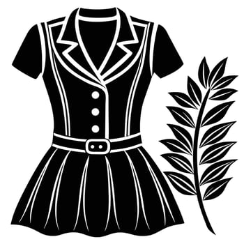 White Background of Stylish Clothing for Women in Various Styles vector