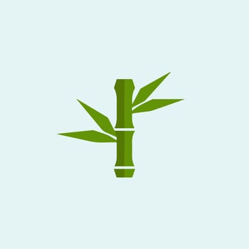 Bamboo logo design vector