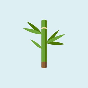 Bamboo plant icon flat design illustration vector