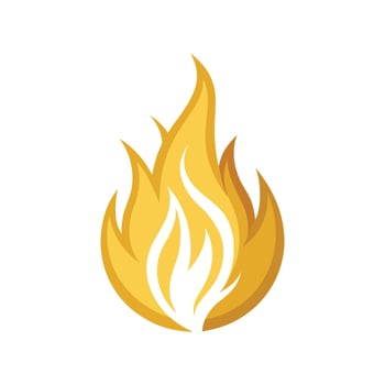 Lively Gold Flame Plant Artwork vector