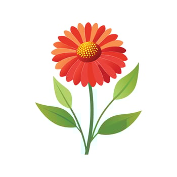 Charming Helenium Plant Design vector