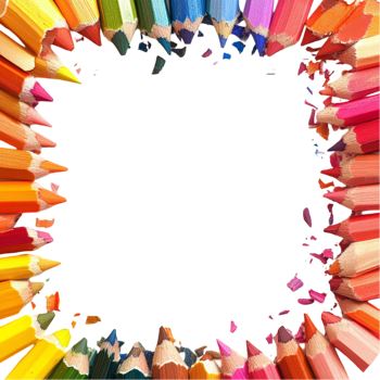 Colorful Abstract Frame Transparent Background png