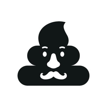 Glowing poop icon adds a magical, fantasy element for fun and quirky illustrations. vector