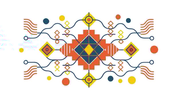 Abstract Geometric Design Colorful Shapes, Lines, and Patterns vector