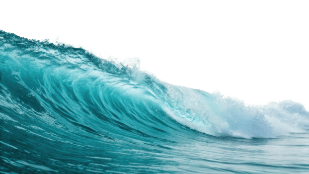 vibrant ocean wave crashing with turquoise hues and white foam, showcasing beauty of nature power png