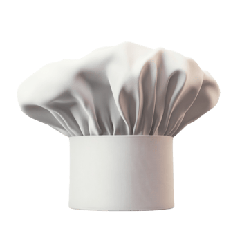 Chef hat isolated on transparent background png