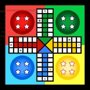 ludo board game image illustration vector
