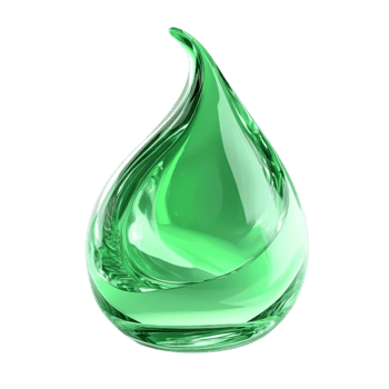 Magical Green Fireball with Swirling Energy png