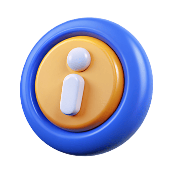Colorful 3D Information Icon, Perfect for Web Design png