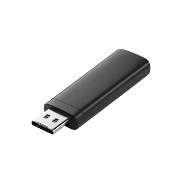 Black USB Flash Drive Memory Stick Isolated on Transparent Background png