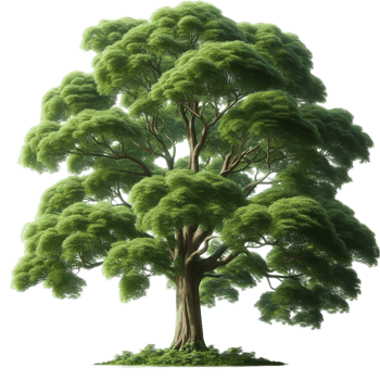 Large Green Oak Tree png
