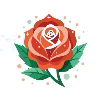 Stylish Winter Rose for Home Decor vector