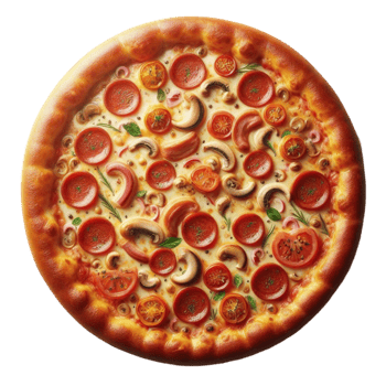 Vegetarian Pizza with Mixed Toppings png