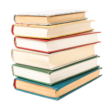 Stack of Colorful Books, Hardcover Books, Education Concept, Library Books png