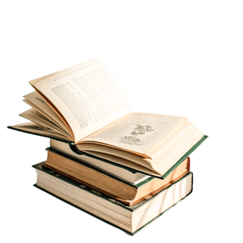 Stack of Vintage Books Open Book Pages Knowledge Education Study png