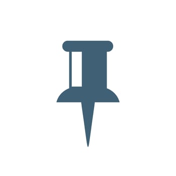 Push Pin Icon Logo Template Illustration Design vector