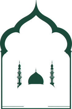 Islamic mosque design, green color scheme. png