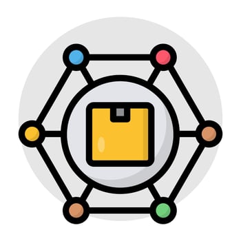 An editable design of logistic network vector