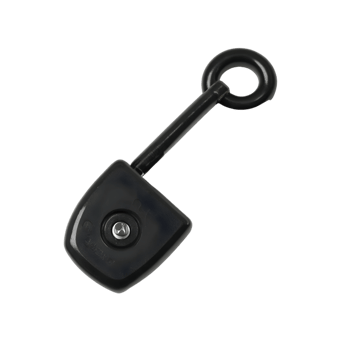 Realistic black padlock isolated on transparent background png