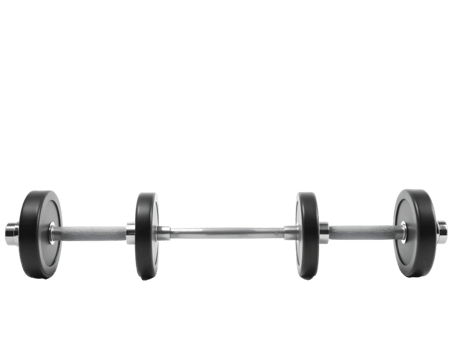 Barbells isolated on a transparent background png