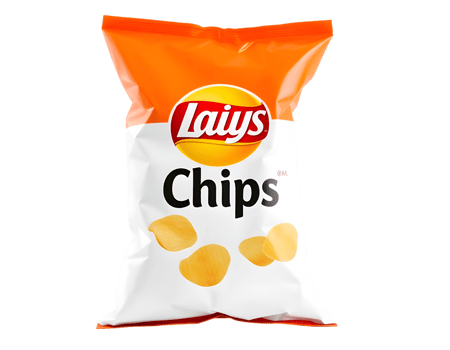 Realistic Detailed 3d Plastic Bag of Potato Chips png