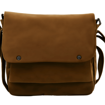 Realistic Detailed 3d Brown Leather Bag png