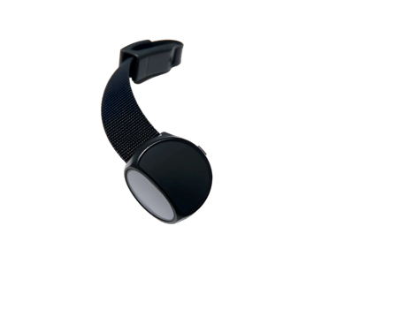 Realistic black wireless headphones isolated on transparent background png