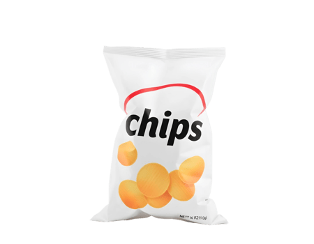 Chips packaging mockup png