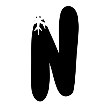 Black Alphabet winter png
