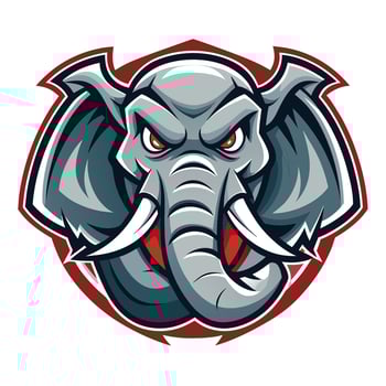 Modern and Illustrative Logo of an Elephant Mascot vector