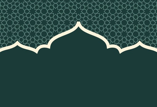 Arabic pattern background illustration. Islamic background for Ramadan Kareem. vector