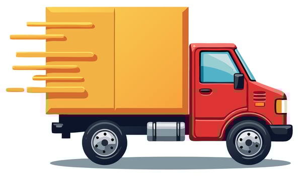 Fast Delivery Truck icon logo vector