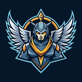 Modern and Elegant Angels Mascot Logo for Sports Team or Business vector