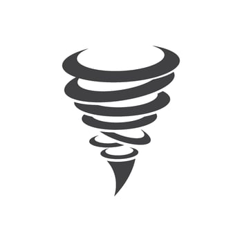 stylized tornado icon vector