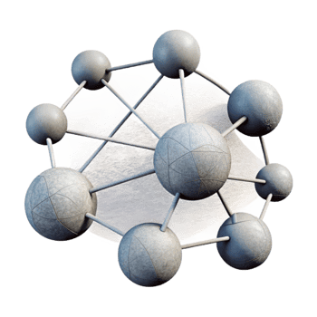 impressive creative Abstract Connected Dots Representing Network Isolated with White Lines detailed png