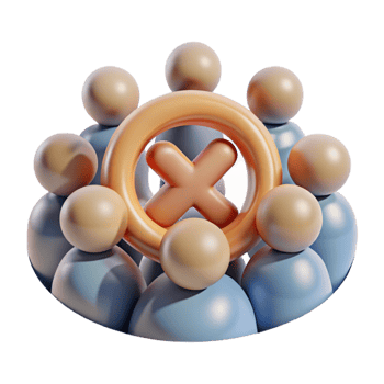 extraordinary modern Abstract Social Anxiety Disorder Symbol Crowded Room Transparent Background high resolution png