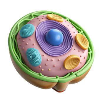 stunning abstract Animal Cell Structure Labeled Diagram Isolated Element premium png