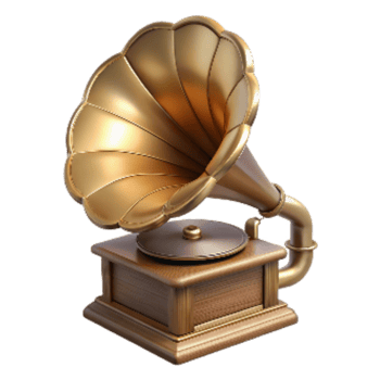 extraordinary contemporary Antique Gramophone Front View Isolated Cutout authentic png
