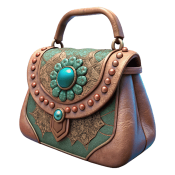 impressive traditional Antique Handbag Beaded Design Cutout Image original png
