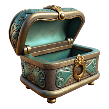 wonderful contemporary Antique Jewelry Box Velvet Lined Cutout Image high quality png