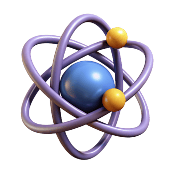 stunning minimalist Atom Model d Render Transparent Isolated high resolution png