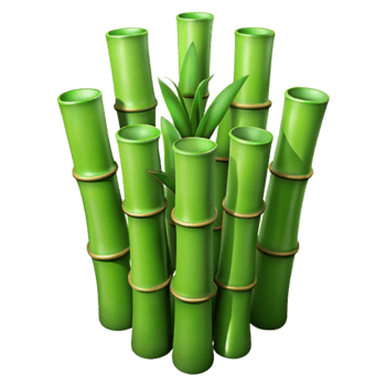 stunning traditional Bamboo Plant Close Up Green Stalks Isolated premium png