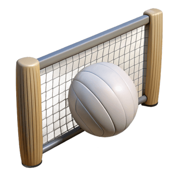 extraordinary minimalist Beach Volleyball Net White Mesh Cutout on Transparent Background professional png