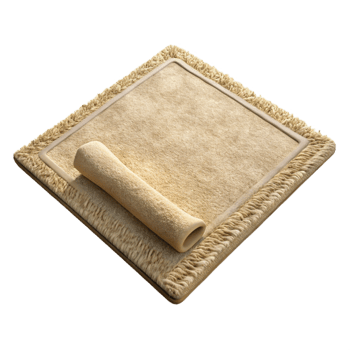 wonderful minimalist Beige Rug Textured Surface Isolated Element 4K png