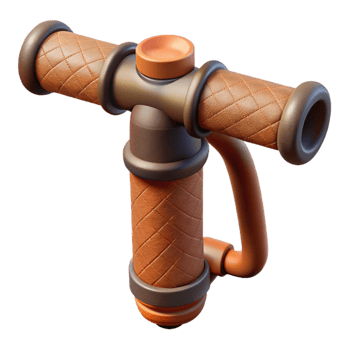 beautiful classic Bicycle Handlebar Grip Isolated authentic png